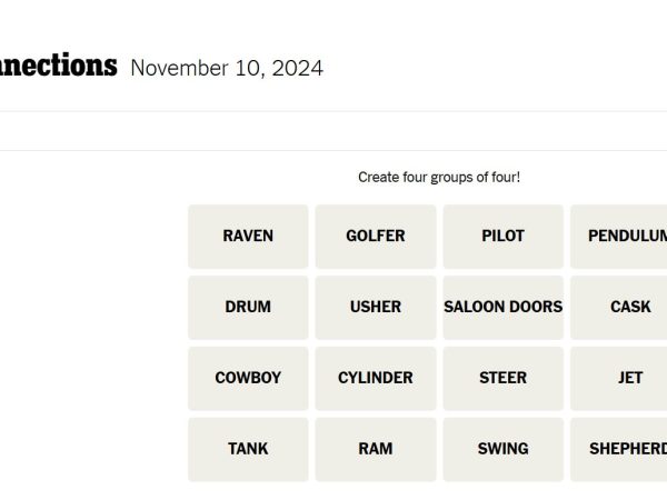 NYT Connections Sports Edition: Clues and Solutions for November 10, 2025
