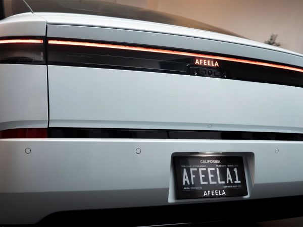 Sony’s Afeela Electric Car to Include Digital License Plates